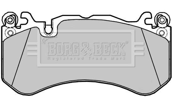 BORG & BECK Комплект тормозных колодок, дисковый тормоз BBP2385